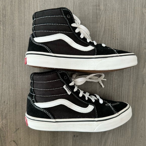 Vans Sk8-Hi black sneakers shoes size kids youth 3 - Picture 7 of 10